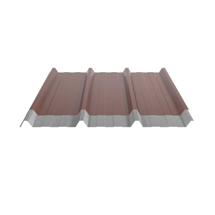Trapezblech 45/333 | Dach | Anti-Tropf 2400 g/m² | Stahl 0,63 mm | 25 µm Polyester | 8012 - Rotbraun #5