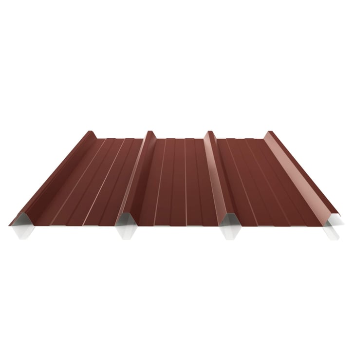 Trapezblech 45/333 | Dach | Anti-Tropf 700 g/m² | Aktionsblech | Stahl 0,75 mm | 25 µm Polyester | 8012 - Rotbraun #1