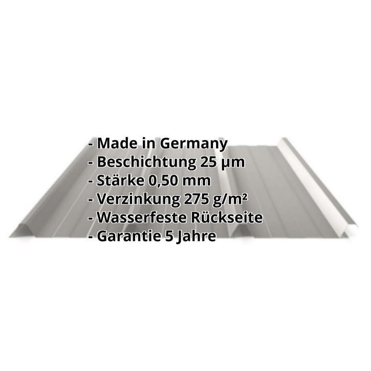 Trapezblech 45/333 | Dach | Stahl 0,50 mm | 25 µm Polyester | 9007 - Graualuminium #2