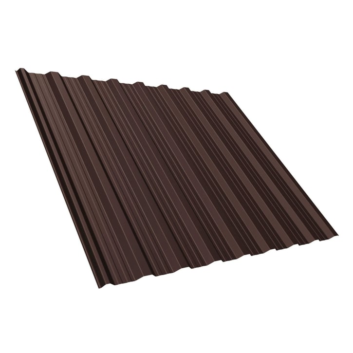 Trapezblech T18DR | Dach | Anti-Tropf 700 g/m² | Stahl 0,50 mm | 50 µm PURMAT® | 8017 - Schokoladenbraun #1