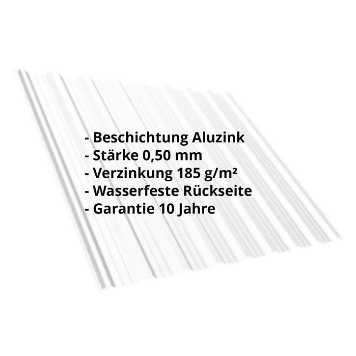 Trapezblech T18DR | Dach | Stahl 0,50 mm | Aluzink | Silbergrau #2