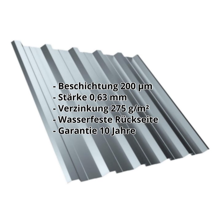 Trapezblech T35DR | Dach | Stahl 0,63 mm | 200 µm HPS Ultra® | 7040 - Fenstergrau #2