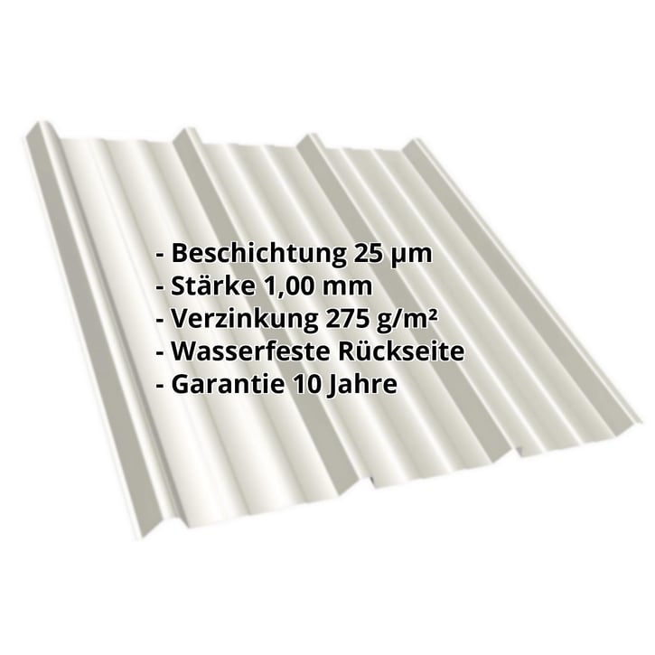 Trapezblech T45/333MD | Dach | Stahl 1,00 mm | 25 µm Polyester | 9002 - Grauweiß #2