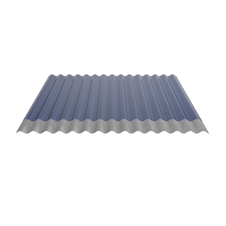 Wellblech 18/1064 | Dach | Anti-Tropf 1000 g/m² | Stahl 0,50 mm | 25 µm Polyester | 5010 - Enzianblau #5