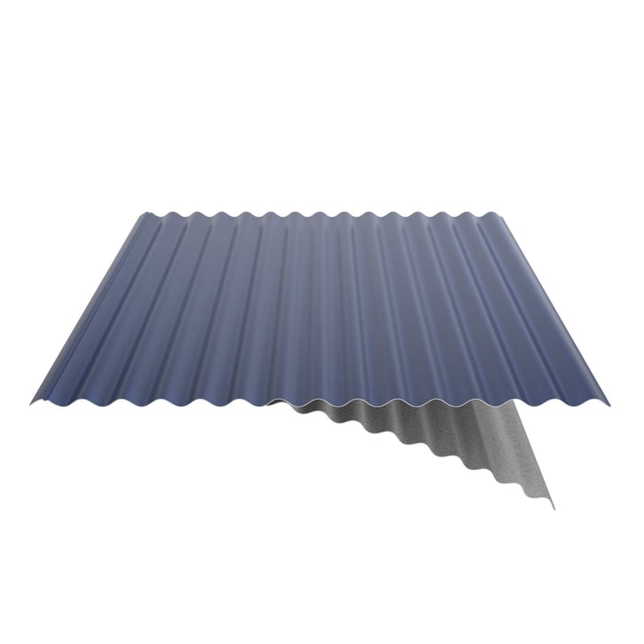 Wellblech 18/1064 | Dach | Anti-Tropf 1000 g/m² | Stahl 0,50 mm | 25 µm Polyester | 5010 - Enzianblau #6