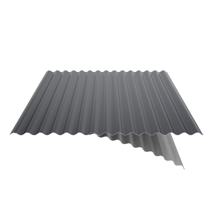 Wellblech 18/1064 | Dach | Anti-Tropf 1000 g/m² | Stahl 0,50 mm | 25 µm Polyester | 7016 - Anthrazitgrau #6