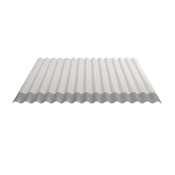 Wellblech 18/1064 | Dach | Anti-Tropf 1000 g/m² | Stahl 0,50 mm | 25 µm Polyester | 9010 - Reinweiß #5