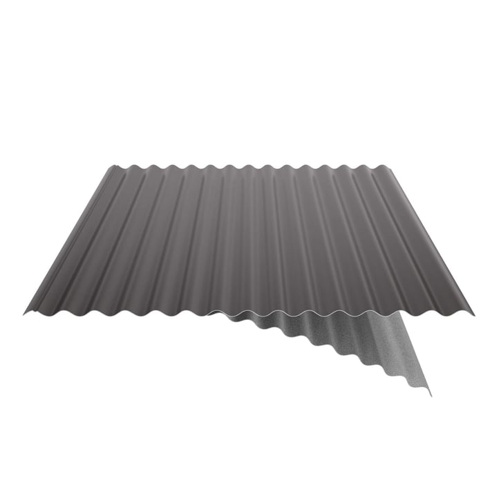 Wellblech 18/1064 | Dach | Anti-Tropf 1000 g/m² | Stahl 0,75 mm | 25 µm Polyester | 8017 - Schokoladenbraun #6
