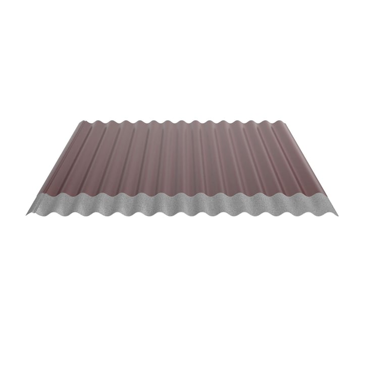 Wellblech 18/1064 | Dach | Anti-Tropf 1000 g/m² | Stahl 0,50 mm | 35 µm Mattpolyester | 29 - Rot #5