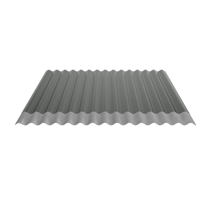 Wellblech 18/1064 | Dach | Anti-Tropf 2400 g/m² | Stahl 0,63 mm | 25 µm Polyester | 6020 - Chromoxidgrün #5