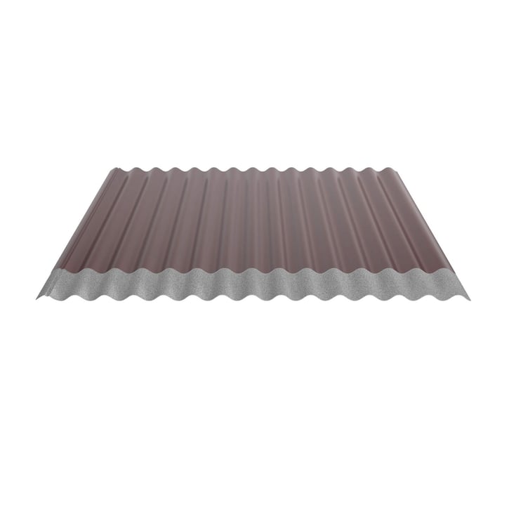 Wellblech 18/1064 | Dach | Anti-Tropf 700 g/m² | Stahl 0,50 mm | 25 µm Polyester | 3005 - Weinrot #5