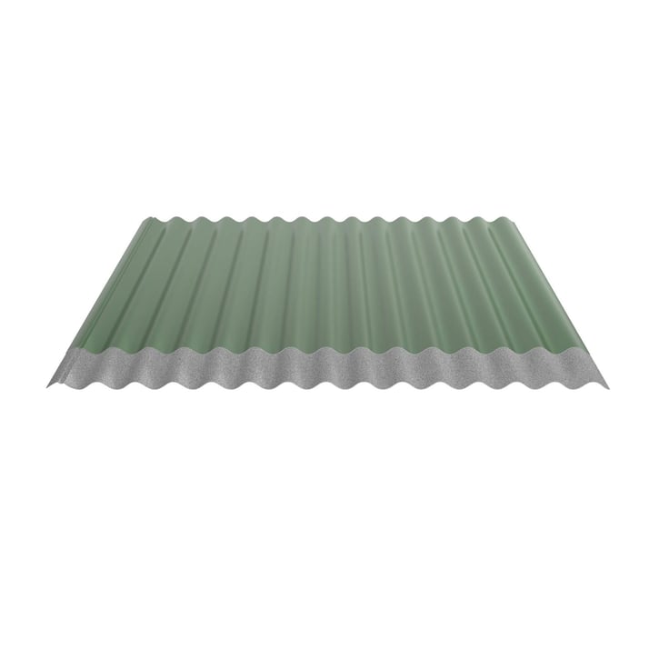 Wellblech 18/1064 | Dach | Anti-Tropf 700 g/m² | Stahl 0,50 mm | 25 µm Polyester | 6002 - Laubgrün #5
