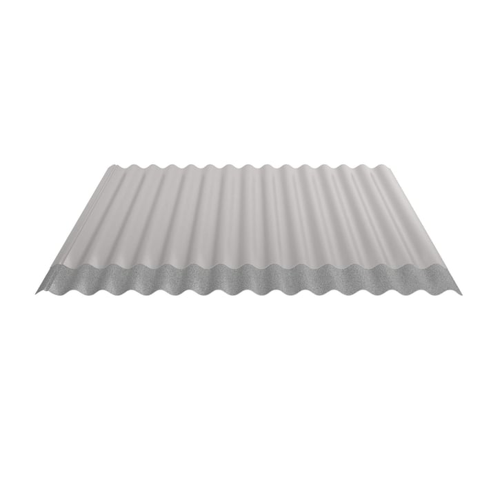 Wellblech 18/1064 | Dach | Anti-Tropf 700 g/m² | Stahl 0,50 mm | 25 µm Polyester | 7035 - Lichtgrau #5