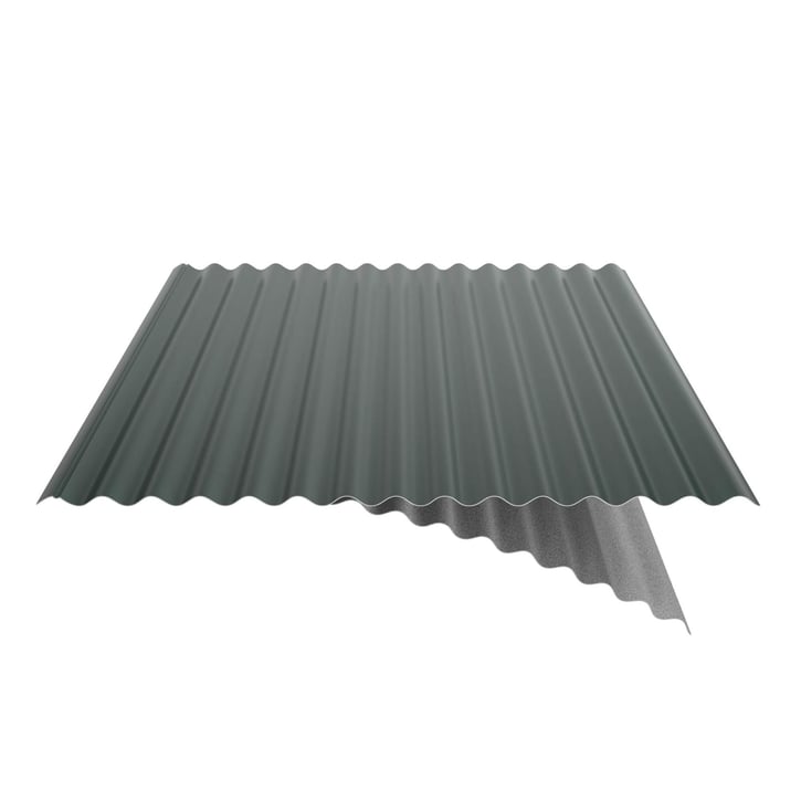 Wellblech 18/1064 | Dach | Anti-Tropf 700 g/m² | Stahl 0,50 mm | 60 µm TTHD | 6005 - Moosgrün #6