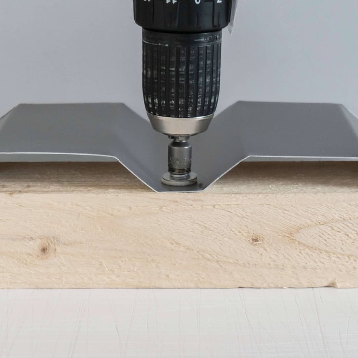 Edelstahlschrauben | Für Montage Tiefsicke auf Holzunterkonstruktion | 6,0 x 40 mm E19 | Chromoxidgrün #6