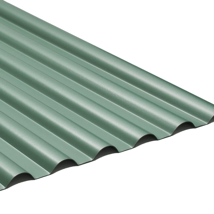 PVC Profilplatte SINTRA | 77/18 | 1,20 mm | Grün Metallic | 4000 mm #1