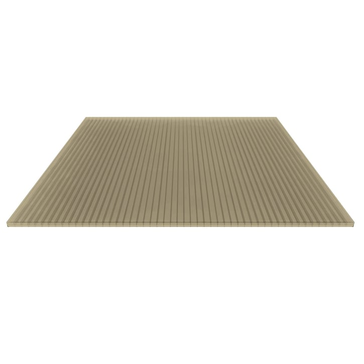 Polycarbonat Stegplatte | 16 mm | Profil DUO | Sparpaket | Plattenbreite 1200 mm | Bronze | Breite 11,13 m | Länge 3,50 m #5