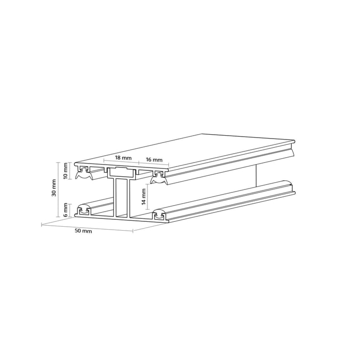 Polycarbonat Stegplatte | 16 mm | Profil ECO | Sparpaket | Plattenbreite 1200 mm | Bronze | Breite 3,71 m | Länge 2,00 m #8