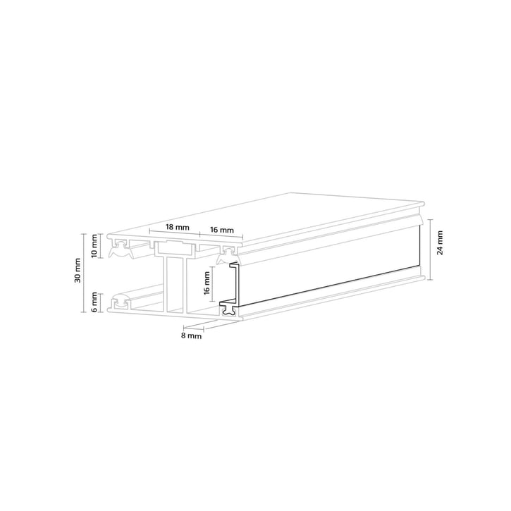 Polycarbonat Stegplatte | 16 mm | Profil ECO | Sparpaket | Plattenbreite 1200 mm | Bronze | Breite 3,71 m | Länge 2,00 m #9