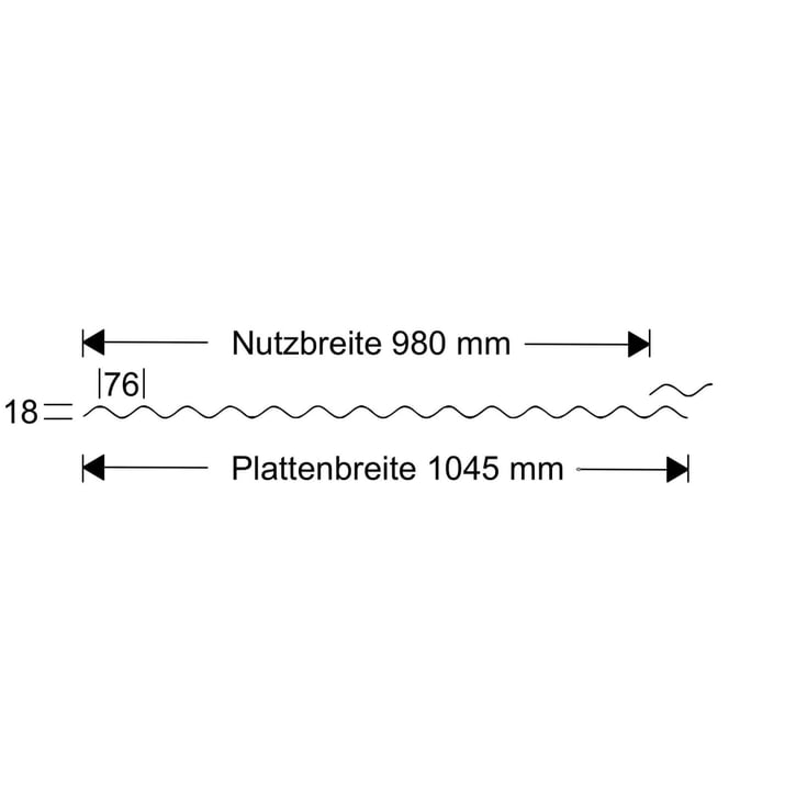 Acrylglas Wellplatte | 76/18 | Sparpaket | 3,00 mm | Klar | Breite 3,01 m | Länge 2,00 m #8
