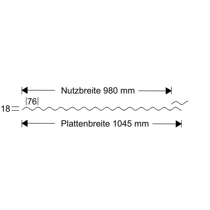Polycarbonat Wellplatte | 76/18 | Sparpaket | 2,80 mm | Klar | Wabenstruktur | Breite 3,05 m | Länge 2,00 m #8