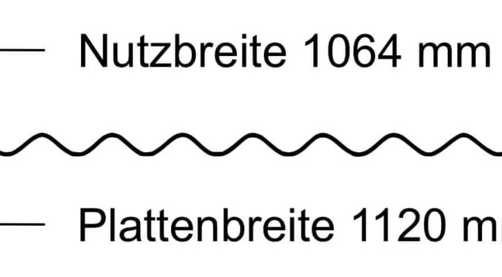 PVC Wellplatte | 76/18 | Sparpaket | 1,30 mm | Klarbläulich | Breite 3,25 m | Länge 2,00 m #9